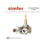 Simfer Uyumlu Ankastre Ocak Gaz Musluğu Emniyetli Ventil Valf Vana - 524891027