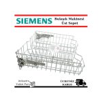 Siemens Uyumlu Bulaşık Makinesi Üst Sepet Tel Bardaklık - 430760462