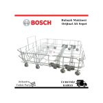 Bosch Uyumlu Bulaşık Makinesi Alt Sepet Tel Tabaklık Taşıyıcı - 461127425