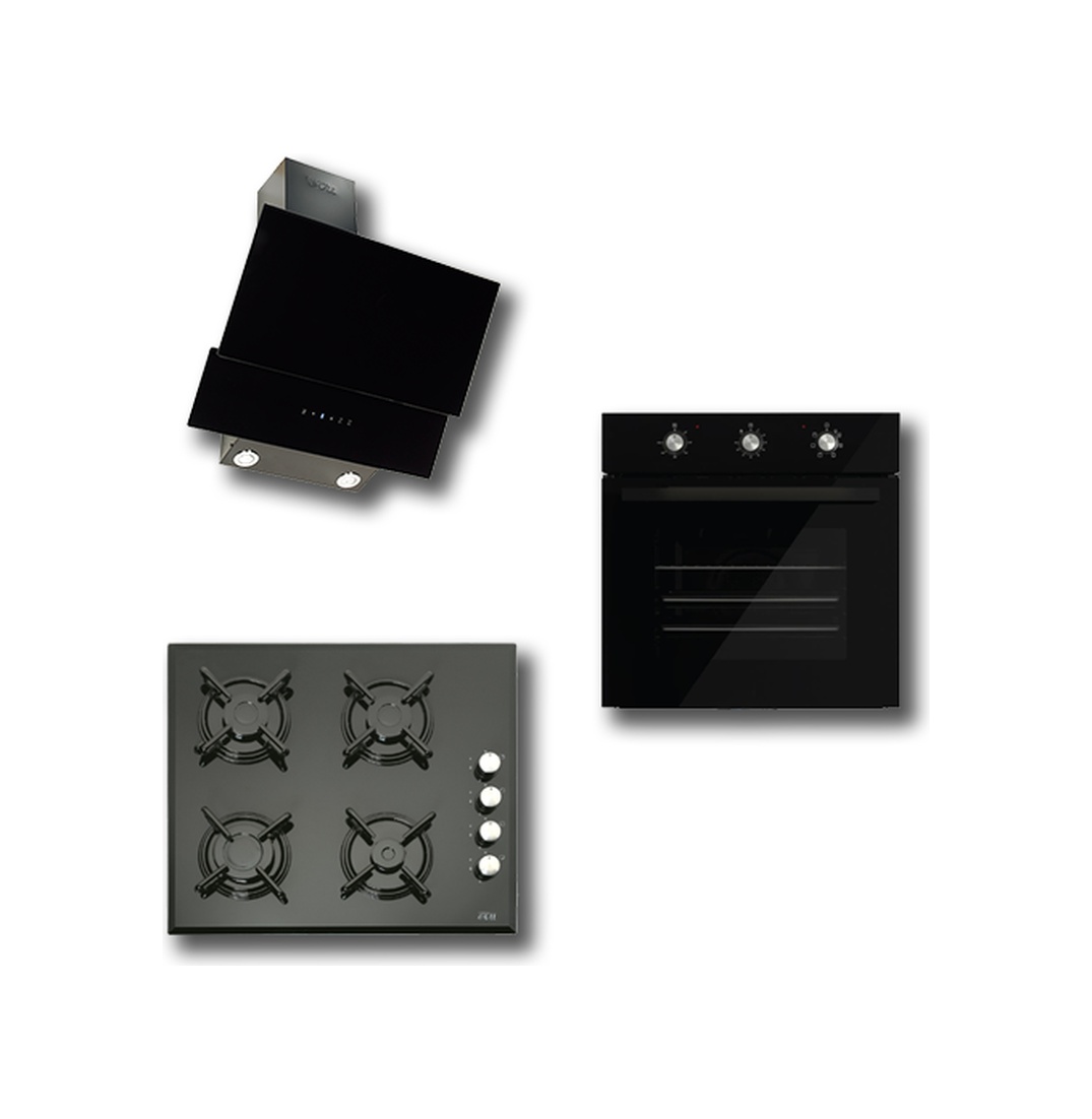 IMG-6700389742657035267.jpg Çetintaş Evii 2601 Ankastre Set Siyah 848 CAT - 5212 E - Görsel 1