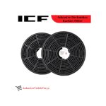 Icf Davlumbaz Aspitarör Karbon Filtre Bacasız Kullanım Kömür - 484608849 - 16 Cm Karbon Filtre