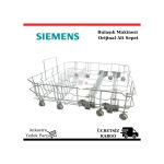 Siemens Uyumlu Bulaşık Makinesi Alt Sepet Tel Tabaklık Taşıyıcı - 461127373